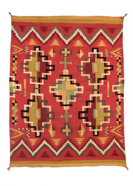 Vintage Navajo Germantown Blanket 19th century Native American Indian antique vintage art for sale purchase auction consign denver colorado art gallery museum