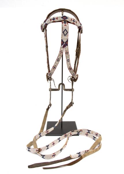 Bridle/Head Stall, Sioux, first quarter twentieth century Native American Indian antique vintage art for sale purchase auction consign denver colorado art gallery museum