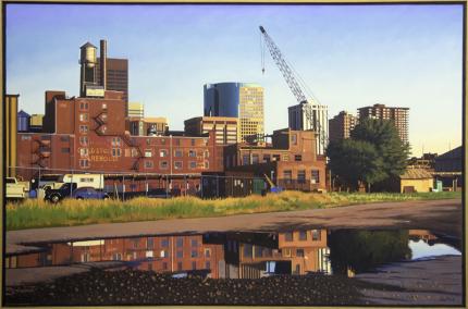 James Wolford, "Untitled (Tivoli Brewery Company - Denver, Colorado)", oil, contemporary