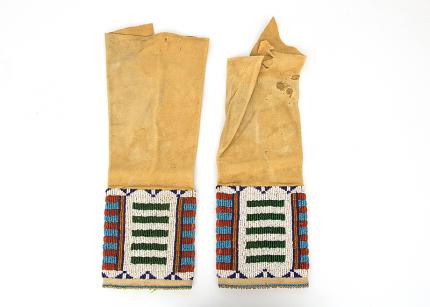 Leggings (Child's), Cheyenne, last quarter of the 19th century Native American Indian antique vintage art for sale purchase auction consign denver colorado art gallery museum