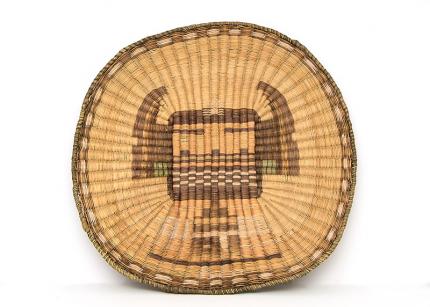 Wicker Plaque, Hopi Third Mesa, 19th century Native American Indian antique vintage art for sale purchase auction consign denver colorado art gallery museum