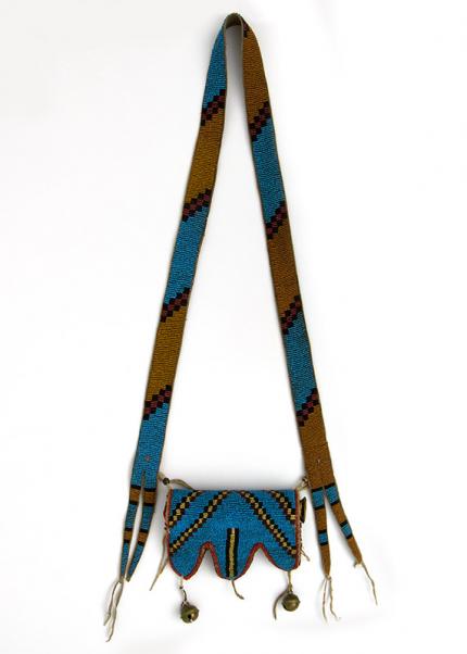 Telescope Case, Blackfeet Plains Indian 19th century Native American Indian antique vintage art for sale purchase auction consign denver colorado art gallery museum