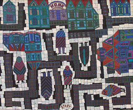 Edward Marecak, "Parcheesi", oil, 1990 painting fine art for sale purchase buy sell auction consign denver colorado art gallery museum