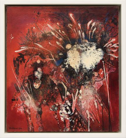 Vance Kirkland, "Fourth of July" abstract oil painting fine art for sale purchase buy sell auction consign denver colorado art gallery museum