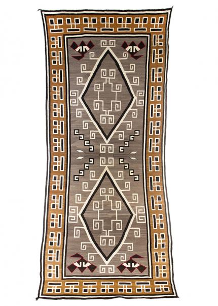 Vintage Navajo Trading Post Rug, Crystal ganado, circa 1910-1920 19th century Native American Indian antique vintage art for sale purchase auction consign denver colorado art gallery museum