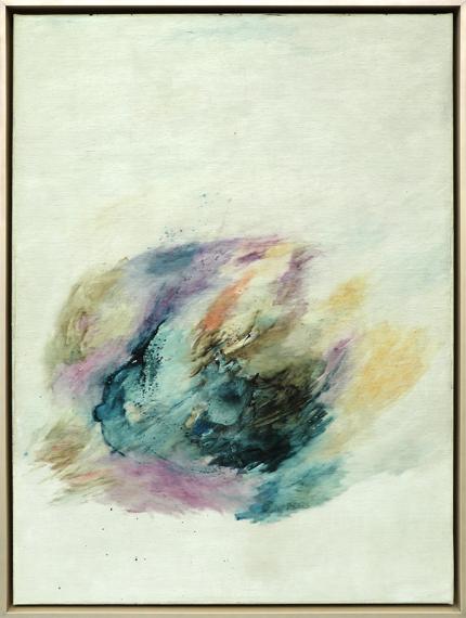 Earl Biss, Water #1", oil, painting, 1967, abstract, northwest coast, native american, artist, Fine art, art, for sale, buy, purchase, Denver, Colorado, gallery, historic, antique, vintage, artwork, original, authentic