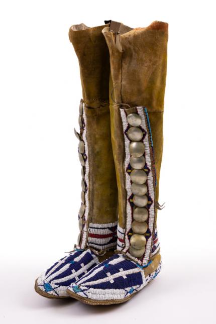 Native american beaded boots sales