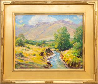 Robert Alexander Graham, North Table Mountain, Landscape, painting, Golden, Colorado, oil, 1920s, 1930s, vintage, original, early, historic, art, for sale, purchase, gallery, denver