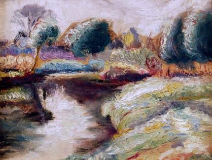 Mary Belle Williams, "Untitled (California Landscape)", oil, c. 1940
