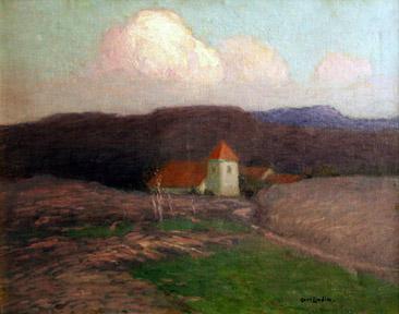 Carl Eric Olaf Lindin, "Untitled (Styrso Church, Sweden)", oil on canvas, c. 1902