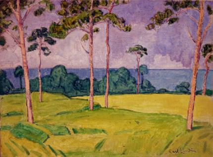 Carl Eric Olaf Lindin, "Untitled (Florida)", oil, c. 1915