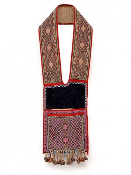 Bandolier Bag, Chippewa (Ojibwa), circa 1890 19th century Native American Indian antique vintage art for sale purchase auction consign denver colorado art gallery museum