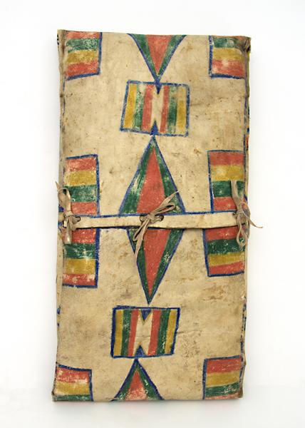 Parfleche Envelope, Plateau, circa  1890 19th century Native American Indian antique vintage art for sale purchase auction consign denver colorado art gallery museum