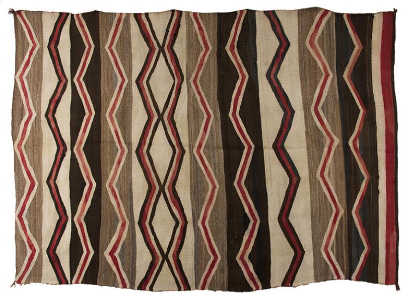Navajo Rug vintage trading post 1940 1930 1920 wool textile weaving 19th century Native American Indian antique vintage art for sale purchase auction consign denver colorado art gallery museum
