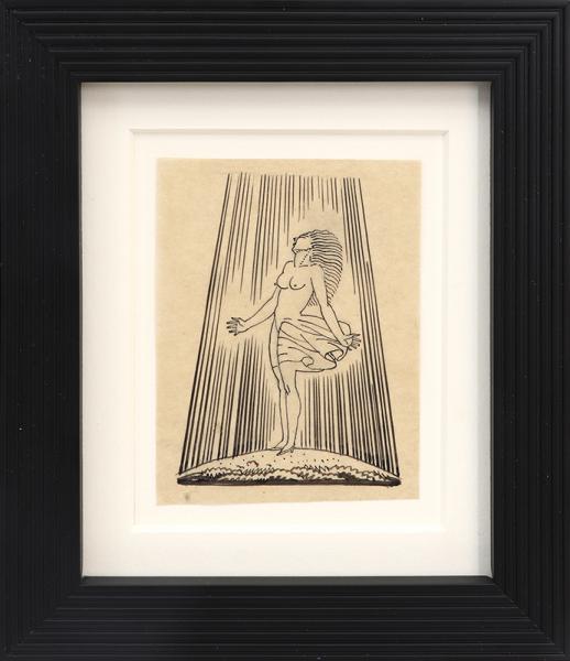 Rockwell Kent, Genesis, 6, pen, drawing, ink, Art, for sale, Denver, Colorado, gallery, purchase, vintage