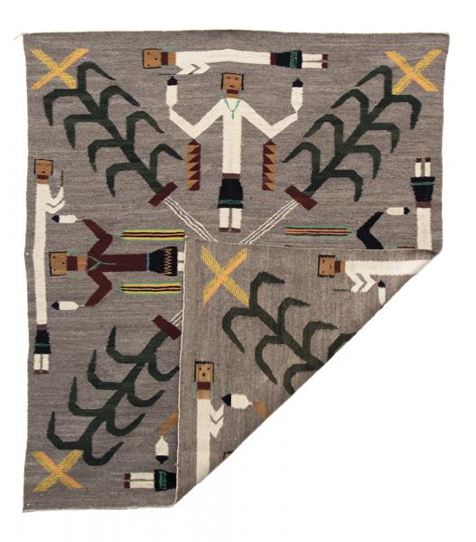navajo pictorial rug vintage