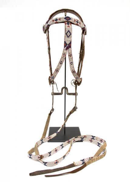 Bridle/Head Stall, Sioux, first quarter twentieth century Native American Indian antique vintage art for sale purchase auction consign denver colorado art gallery museum