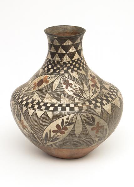 Southwestern Acoma Pueblo pottery Jar 19th century Native American Indian antique vintage art for sale purchase auction consign denver colorado art gallery museum