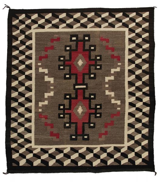 Navajo Rug vintage trading post 1940 1930 1920 wool textile weaving 19th century Native American Indian antique vintage art for sale purchase auction consign denver colorado art gallery museum