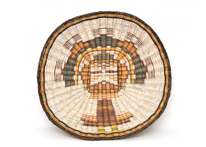 Wicker Plaque, Hopi Third Mesa, 19th century Native American Indian antique vintage art for sale purchase auction consign denver colorado art gallery museum