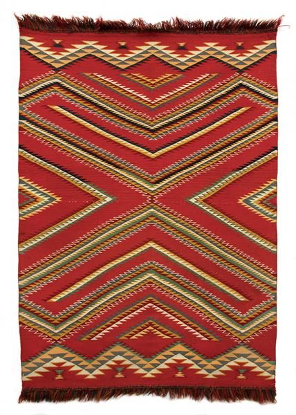 navajo rug germantown eye-dazzler 1880s 19th century Native American Indian antique vintage art for sale purchase auction consign denver colorado art gallery museum