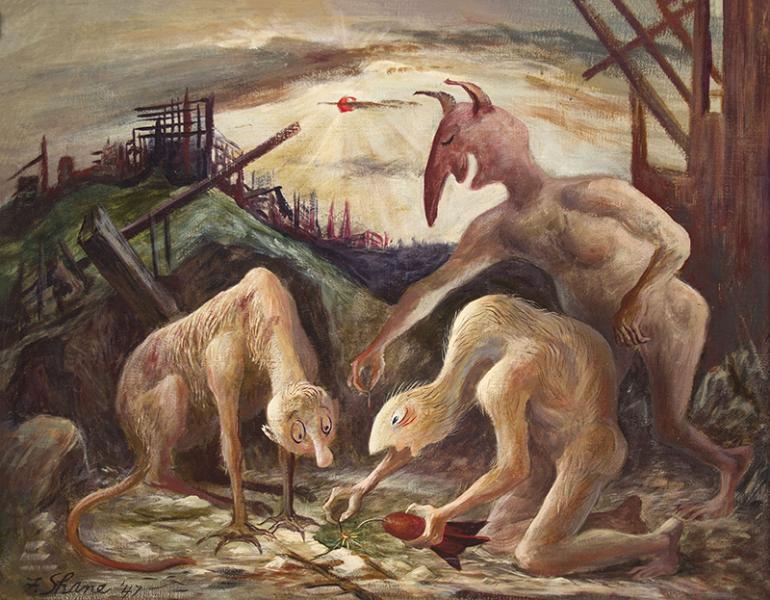 Fred Shane broadmoor art academy colorado springs wpa era painting surrealist modernist
