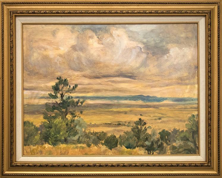 Verna Versa Jean colorado woman artist broadmoor art academy colorado springs vintage landscape painting East From Baca Grande oil