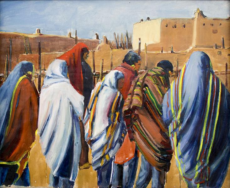 wolfgang pogzeba, pueblo painting