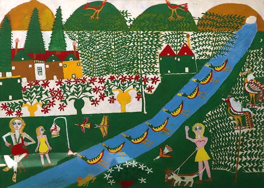 Martin Saldana, The River, San Luis Potosi, Mexico, oil, 1953-1965