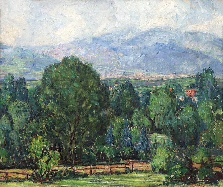 Charles Ragland Bunnell, View From The Park, colorado, landscape, oil, painting